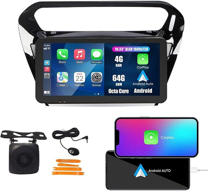 Kunfine Car CarPlay Android Auto Navigation Stereo GPS Radio Camera Display by KUNFINE