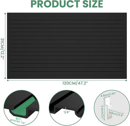 Slatwall Panel Wall Storage Systems, 4x8 ft Slat Wall Paneling Garage Wall - Image 3