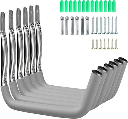 6 Pack Garage Hooks Heavy Duty, Garage Storage Organizer by FIGHT+FOR+YOU