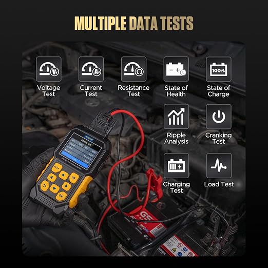 Car Battery Tester 24V 12V Load Tester, Digital Auto Battery Analyzer, 30-2000 - Image 3