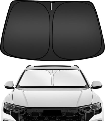 ARISMOTOR Windshield Sun Shade for Audi Q8 2019-2025, Custom Fit Foldable Front by ARISMOTOR