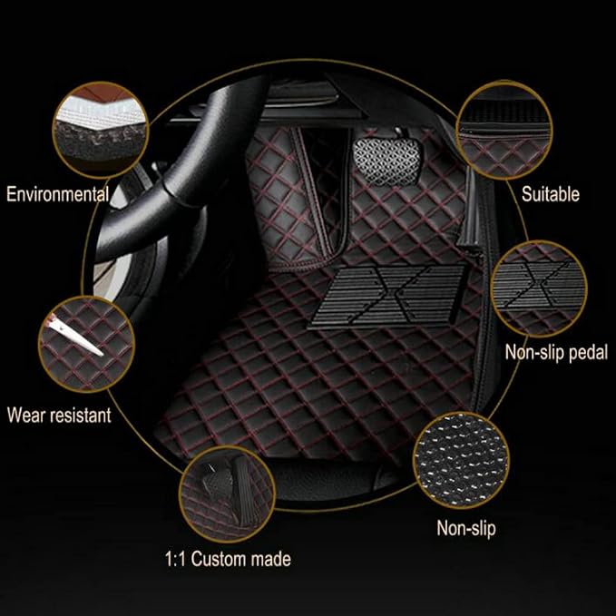 Car Floor Mats - Luxury Leather, Custom Fit - Image 2