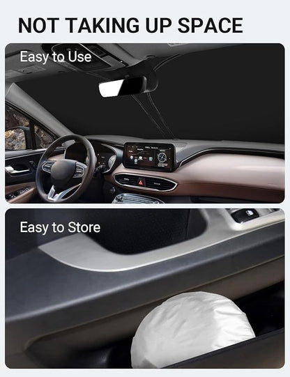 Proadsy for Hyundai Santa Fe 2019-2025 Windshield Sun Shade 4-Layer Foldable - Image 8