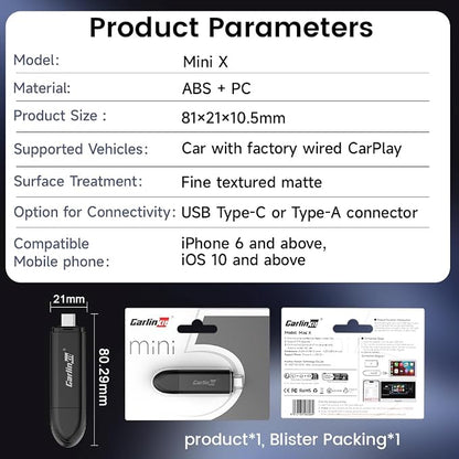 CarlinKit CarPlay Wireless Adapter MiNi SE 2025 - Image 8