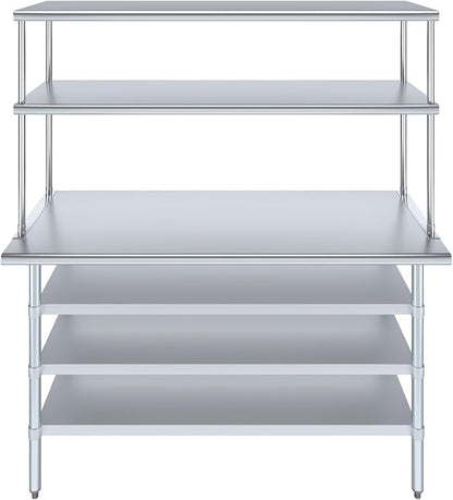 Amgood 24" x 60" Stainless Steel Work Table - Image 2