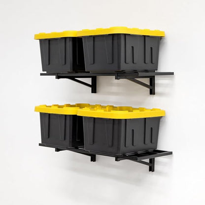 StoreYourBoard 2-Pack Heavy Duty Wall Shelves – Wall-Mounted Garage Storage by StoreYourBoard