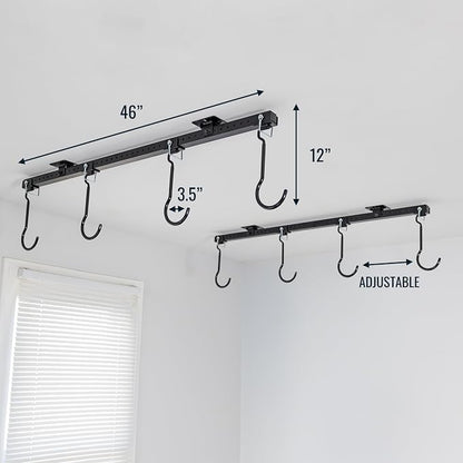 Teal Triangle Ceiling Mounted Bike Rack - Image 2