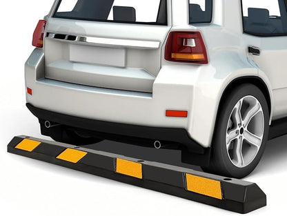 ERGOMASTER Parking Stopper for Garage, 72” Rubber Parking Block - Image 2