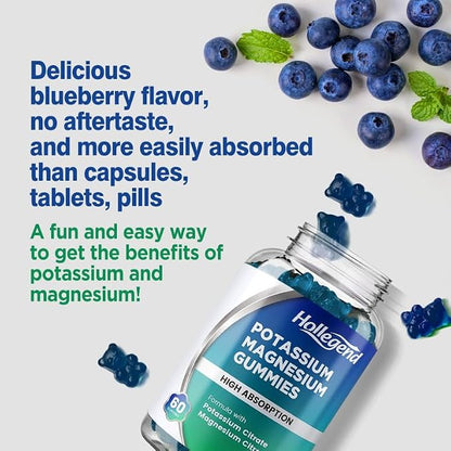 Potassium Magnesium Gummies, High Absorption Potassium Citrate 99mg Magnesium - Image 7