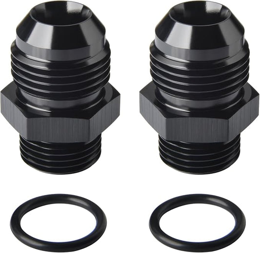 12AN Male Flare to 10AN ORB O-ring Boss Fuel Pump Rail Adapter Fitting Aluminum by Podavelle