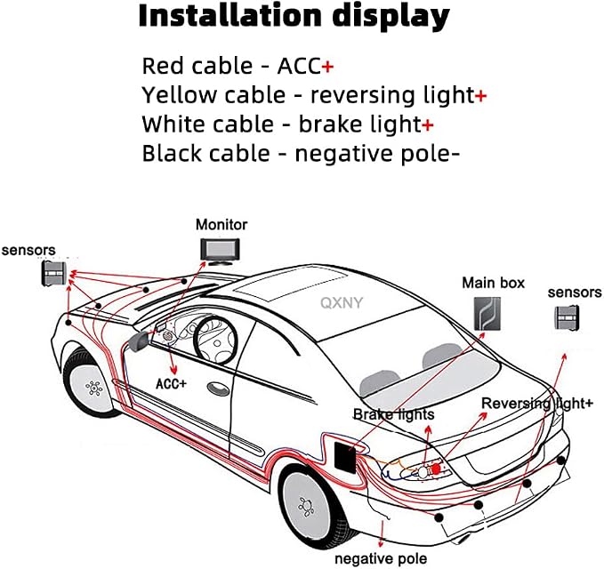 Car Parking Sensors Kit Reverse Radar parktronic System Auto Electronics - Image 9