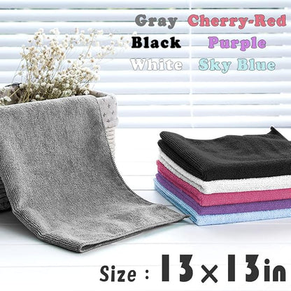 Microfiber Cleaning Cloth-24Pcs Ultra Soft Highly Absorbent Rags - Image 5