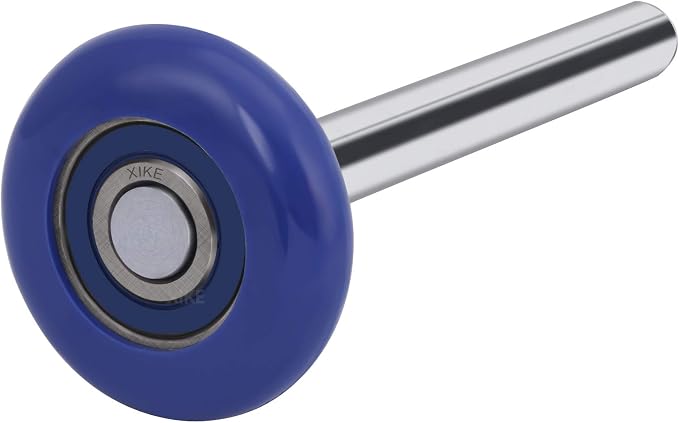 XiKe 12 Pack Blue 2" Nylon Garage Door Roller 4" Stem, Quiet/Durable and High - Image 5