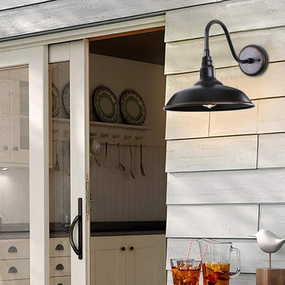 14in Outdoor Gooseneck Barn Light - Image 4