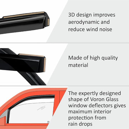 Voron Glass in-Channel Extra Durable Rain Guards - Image 4