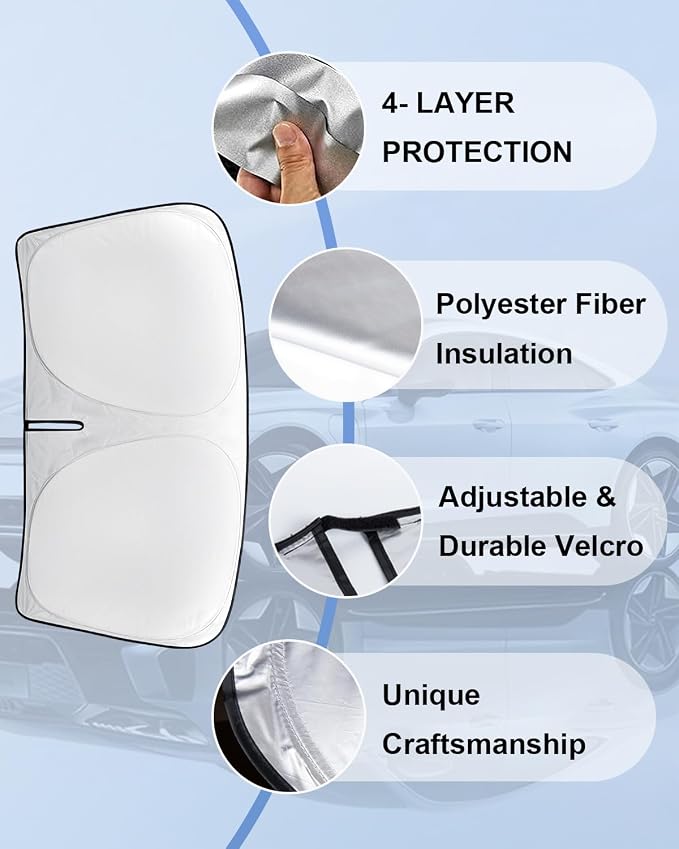 Windshield Sun Shade Sunshade for Explorer Front Windows Cover Fit for - Image 7