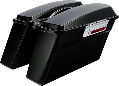XFMT Hard Saddlebags Saddle Bag Turnk W/Chrome Conversion Brackets - Image 4