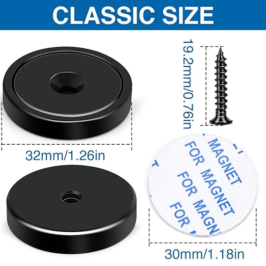 LOVIMAG 50 Pack Strong Neodymium Magnets, 110 LBS Black - Image 2