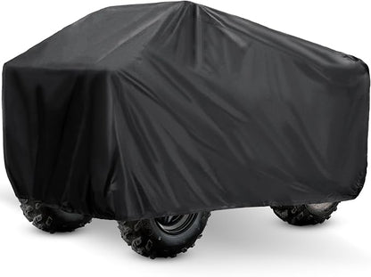 XYZCTEM Waterproof ATV Cover, Heavy Duty Black Protects 4 Wheeler from Snow - Image 2