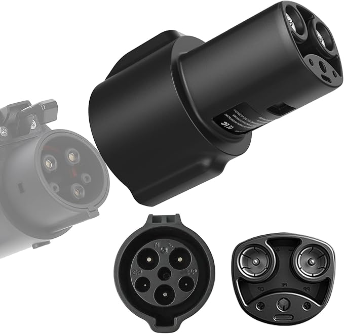 J1772 to Tesla Charging Adapter, 80A/250V Fast Charging, Compatible by JEEKVISEN