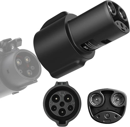 J1772 to Tesla Charging Adapter, 80A/250V Fast Charging, Compatible by JEEKVISEN