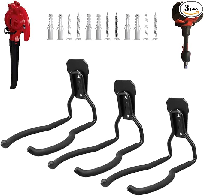 Weedeater Hanger, String Trimmer Hanger and Wall Mounted Power Tool Holder by Juformin