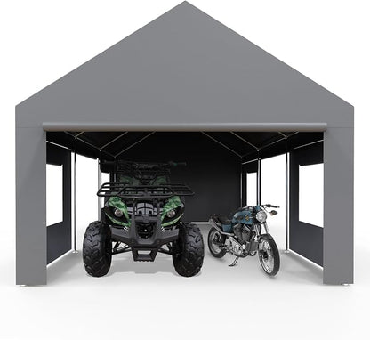13x20 FT Heavy Duty Carport, Oversized Portable Garage by Hipicute