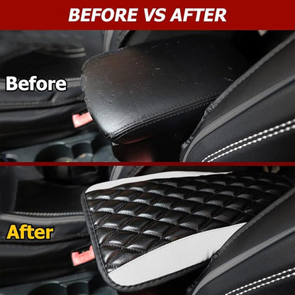 Car Center Console Cushion Pad, Universal Leather Waterproof Armrest Seat Box - Image 3