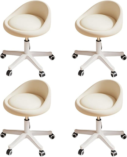Rolling Stool Set of 4 Rolling Hydraulic Salon Stool by Walktory