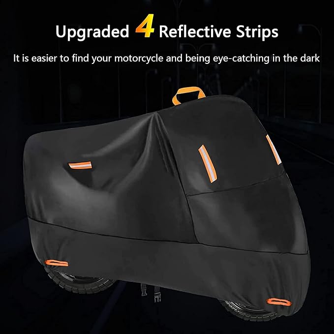 300D Oxford Heavy Duty Motorcycle Cover, Dirt Bike Cover, 104 inch XXL - Image 4
