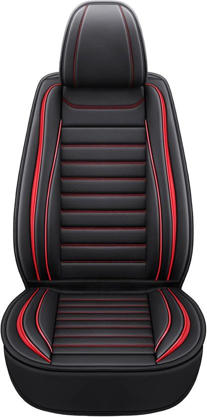 Leather Car Seat Covers Full Set, Universal Faux Leather Car Seat Covers 5 Seats - Image 7