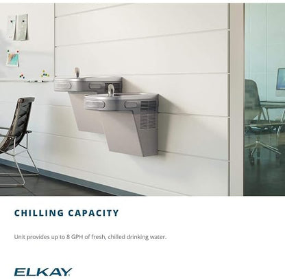 Elkay EZS8L Wall Mount ADA Cooler Non-filtered Refrigerated Light Gray Granite - Image 2