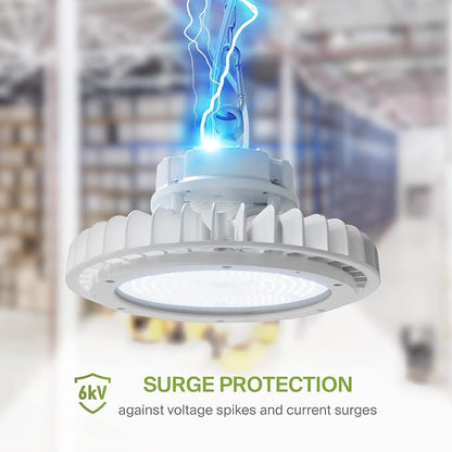 ASD LED High Bay UFO Light Fixture, Commercial Shop Lighting | Dimmable - Image 5