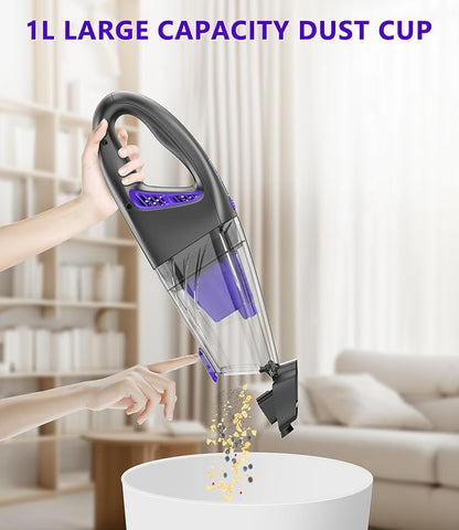 Handheld Car Vacuum Cordless, 18000Pa 160W Car Vacuum Cleaner, 30Min Powerful - Image 7