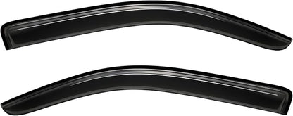 2pcs Outside Mount Style Dark Smoke Window Rain Guards Durable Side Wind by Deebior