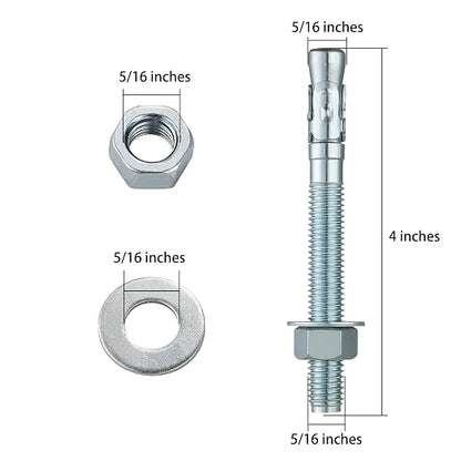 5/16x4" 30Pcs Inch Standard Fasteners - Image 2