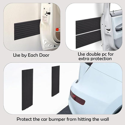 RUBBER BOND Garage Wall Protectors - 4in x 10ft Strong Self-Adhesive Rubber - Image 5
