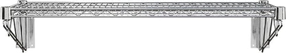14" x 36" Chrome Wire Wall Mount Shelf - Image 4