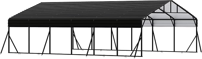 20 x 30 FT Metal Carport with Galvanized Steel Roof, Heavy Duty Metal Roof - Image 8
