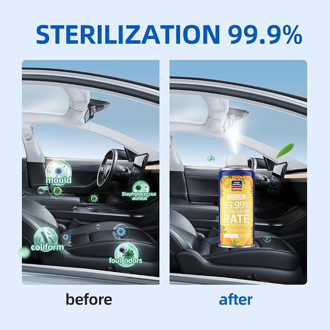 Glodway Whole Car Air Refresher Spray, Odor Eliminator Eliminates Strong - Image 5