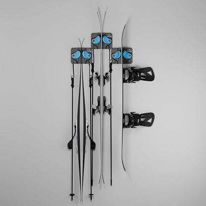 Ultimate Ski & Snowboard Wall Rack | Secure, Non-Slip Storage | Fits Any - Image 2