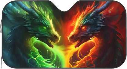 Dragon Car Sun Shade Windshield Sunshade Foldable Front Window Shield Cover - Image 7