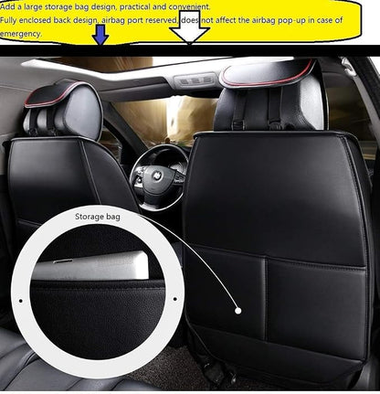 Seat Covers Full Set, Waterproof Leather Seat Covers - Image 4