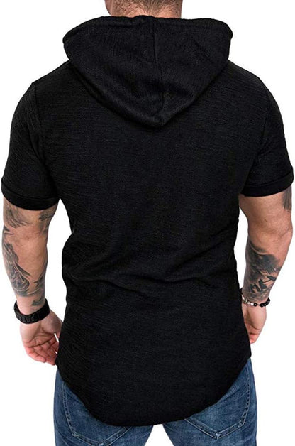 Lexiart Mens Fashion Athletic Hoodies Sport Sweatshirt Solid Color Fleece - Image 2