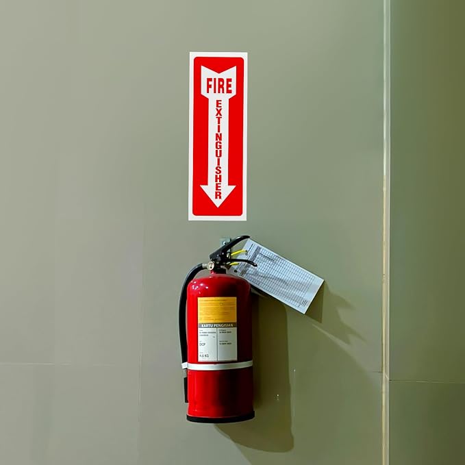 Madrigal fire extinguisher inside sticker, fire extinguisher sign, 2 - Image 6