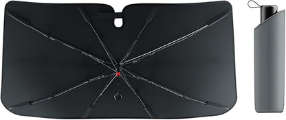 Car Windshield Sun Shade, Spring Structure Umbrella Sunshade by Bolamp