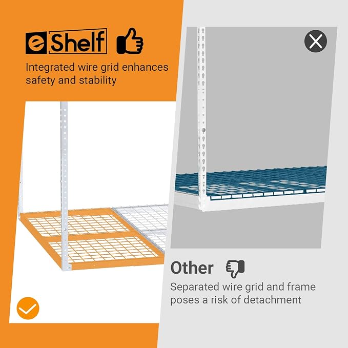 3ftx8ft Overhead Garage Storage Rack, Heavy-Duty Metal Garage Ceiling Storage - Image 4