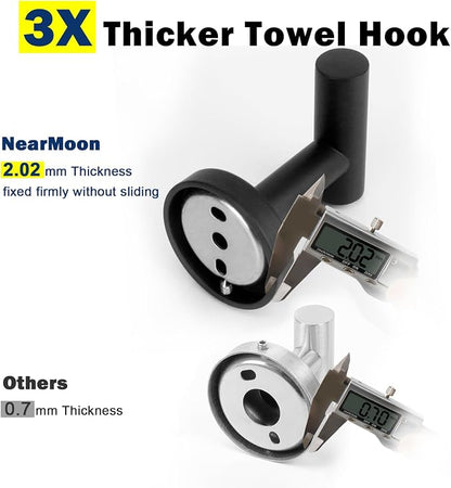 NearMoon Bath Towel Hooks- SUS 304 Stainless Steel Robe Hook Holder, Heavy Duty - Image 4