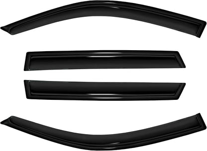 4pc Sun Rain Guards Window Visor Wind Deflector Compatible - Image 3