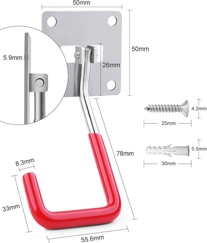 HAISHINE Garage Hooks, 2 Pack Adjustable Hooks - Image 6